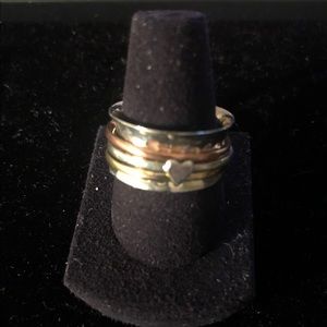 STERLING SILVER SPINNER WORRY RING